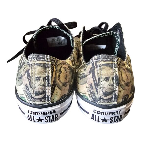 CONVERSE ALL STAR Cash Money Printed Sneakers RARE!! - Size 10 Men/12 Women - Picture 4 of 8